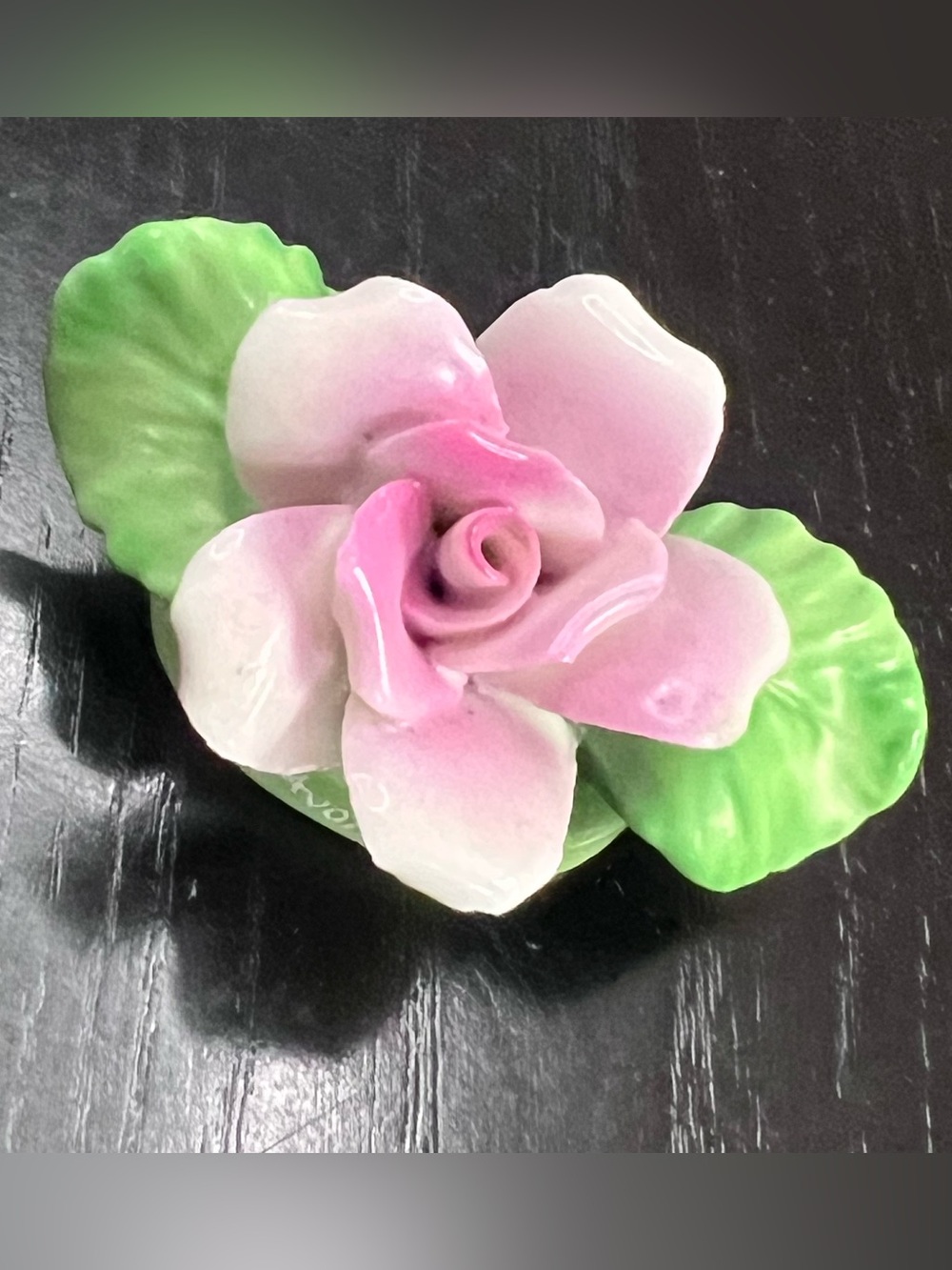 Avon Small Treasures Rose Cherished Moments Miniature Figurine